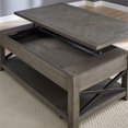 thumbnail image 3 of Bowery Hill Distressed Driftwood Lift Top Cocktail Table, 3 of 5