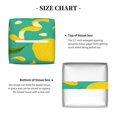 thumbnail image 5 of Gukieu fruits Print Leather Tissue Box, PVC Waterproof Velcro Opening and Closing Square Tissue Box Holder, Suitable for Home and Office Decoration, 5 of 7