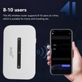 thumbnail image 3 of Mobile Hotspot Router, Micro SIM Card Slot Supports 8-10 Connected Devices High Speed Mobile 4G Router  for Smart Home Devices Asian Version FDD: 1.3.5.8 TDD: 38.39.40.41,Eurasian, 3 of 7