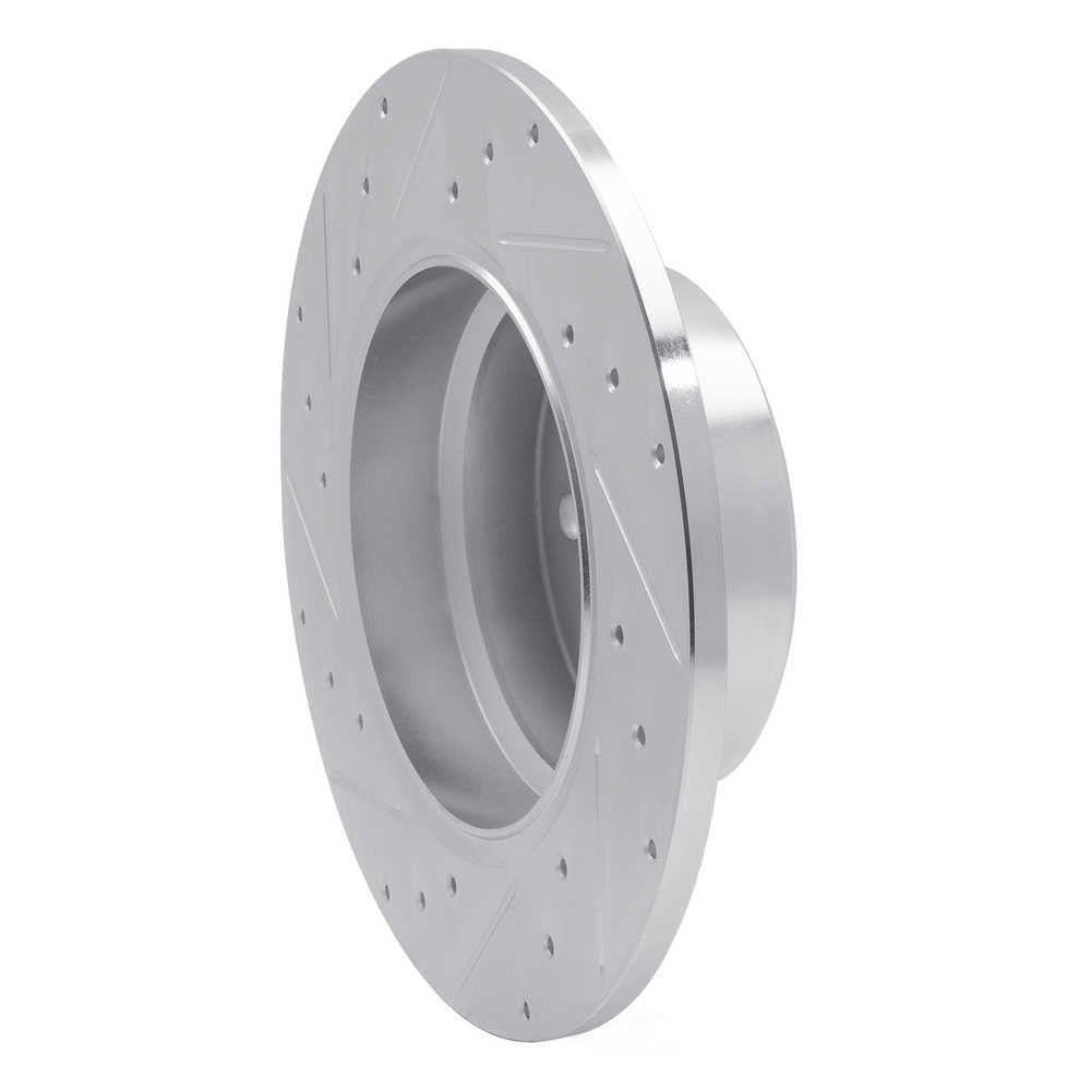 Dynamic Friction Company 631-31136R DFC Brake Rotor - Drilled And Slotted - Silver