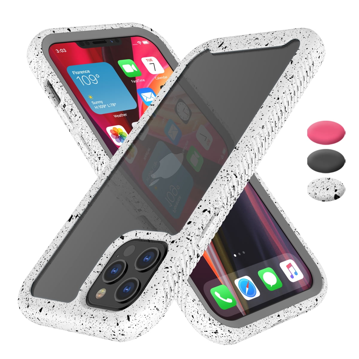 Apple iPhone 12 Pro Max Case, 2020 Takfox Shock Absorbing Rugged Shockproof Crystal Clear Hard ...