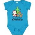 thumbnail image 3 of Inktastic Baby's 1st Christmas with Santa Reindeer and Tree Boys or Girls Baby Bodysuit, 3 of 5