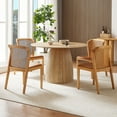thumbnail image 2 of M optimized 47.24 Inch Modern Dining Table Multi-functional Wooden Round Dining Table for Home Living Room Small Space Apartment Kitchen, 2 of 7