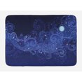 thumbnail image 1 of Magic Bath Mat, Abstract Night with Stars and Moon and Milky Way, Plush Bathroom Decor Mat with Non Slip Backing, 29.5" X 17.5", Indigo Violet Blue, by Ambesonne, 1 of 2