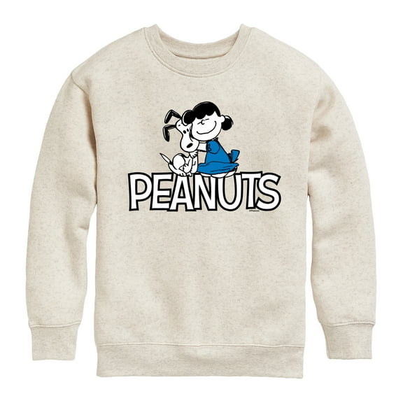 Peanuts - Snoopy And Lucy  - Toddler & Youth Crewneck Fleece Sweatshirt