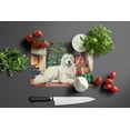 thumbnail image 5 of Great Pyrenees Cozy Christmas Glass Cutting Board Large 12 in x 15 in, 5 of 5