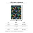 thumbnail image 4 of Throw Blanket for Couch Sofa and Bed, Abstract Geometric Collage Graphics Super Soft Plush Throw Blanket, Fuzzy Cuteness Comfy Warm Washable Flannel Blanket & Throws for All Season 40"x30", 4 of 5