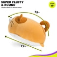 thumbnail image 3 of Juguete de peluche de gato supersuave, animal de peluche de gatito gordito esponjoso, almohada de gato de peluche adorable para niños o decoración del hogar (naranja, 35 cm) oso de fresa brillar, 3 of 5