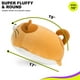 thumbnail image 3 of Juguete de peluche de gato supersuave, animal de peluche de gatito gordito esponjoso, almohada de gato de peluche adorable para niños o decoración del hogar (naranja, 50 cm) BANYUO Electrónica, 3 of 7