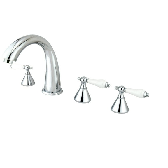 Kingston Brass KS23615PL 5-Piece Roman Tub Faucet with Hand Shower, Polished Chrome
