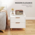 thumbnail image 4 of HOMCOM Bedside Table, Nightstand with 2 Drawers for Bedroom, White, 4 of 10