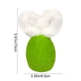 thumbnail image 3 of AURIGATE Easter Plush Egg with Bunny Ears, 3.35×5.91in Polyester Spring Decor, Colorful Tabletop Accents for Easter Celebrations, 3 of 8