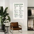 thumbnail image 4 of Clean Food Poster Healthy Diet Canvas Painting Wall Art Poster for Bedroom Living Room Decor, 4 of 4