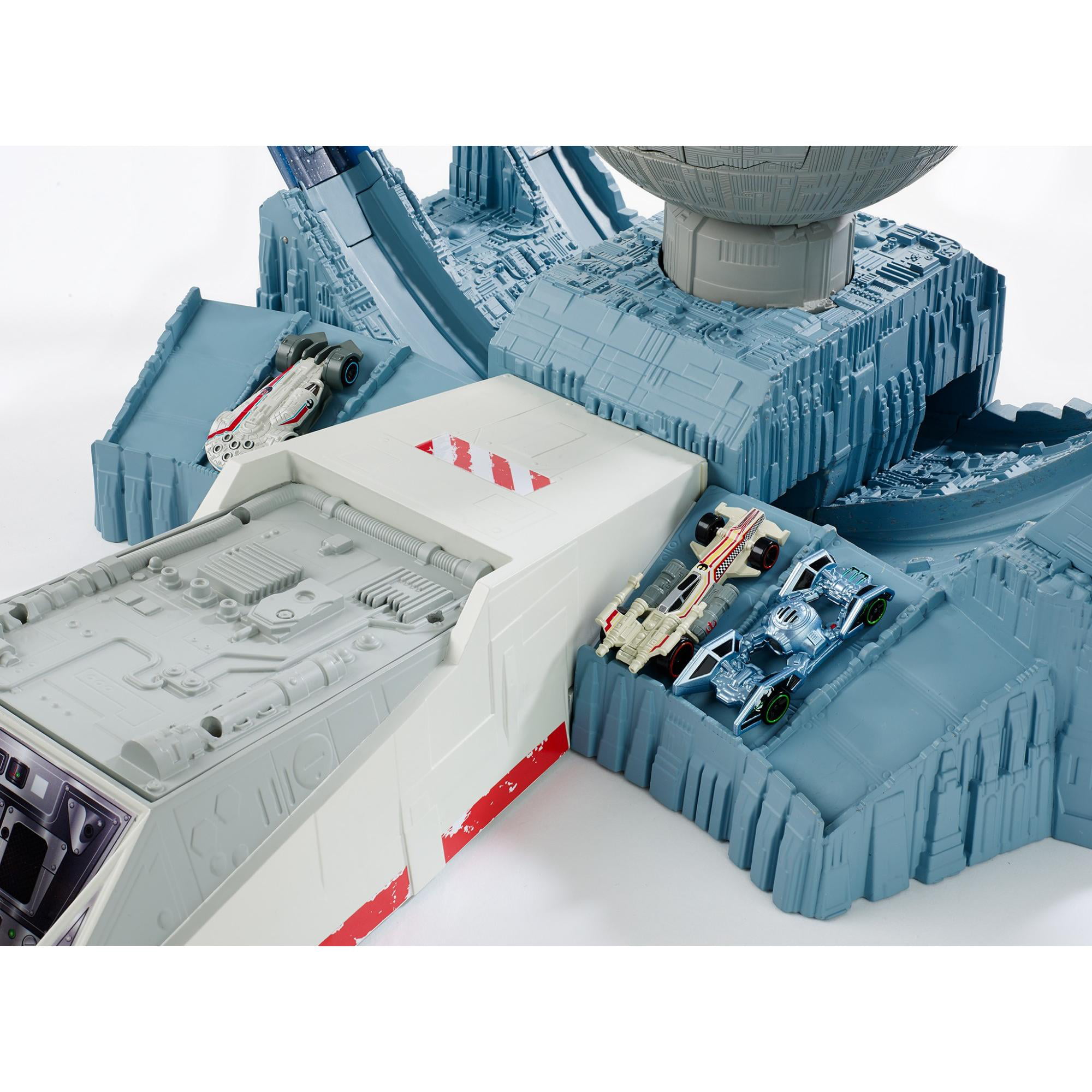 Mattel Hot Wheels Star Wars Rennbahn Carship Death Star Revolution Spielbahn Set 
