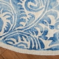 thumbnail image 3 of Safavieh Dip Dye Neasa Distressed Area Rug, Blue/Ivory, 7' x 7' Round, 3 of 11