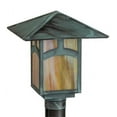 thumbnail image 5 of Meyda 39312 12 in. Seneca Hill Top Post Mount - Craftsman Brown & Beige, 5 of 5