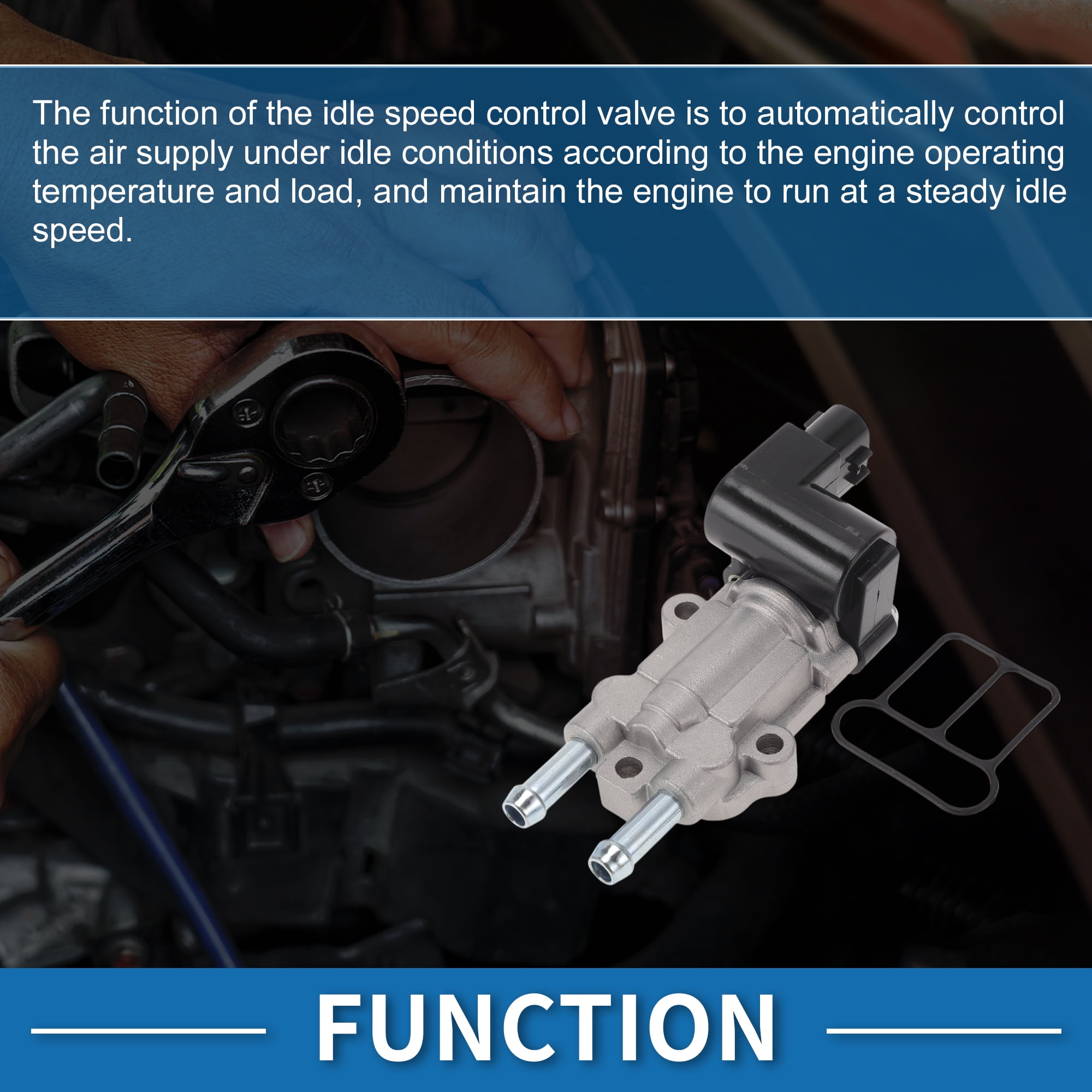 Unique Bargains Car Idle Air Control Valve for Toyota Corolla 2003-2006, for Toyota Matrix 2003-2006 Replace No.2227022061 IACV Idle Motor Idle Air Control Valve
