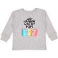 thumbnail image 3 of Inktastic Easter Just Hangin' with My Peeps Boys or Girls Long Sleeve Toddler T-Shirt, 3 of 5