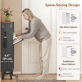thumbnail image 4 of HOMCOM Armoire de Rangement pour Chaussures avec 2 Tiroirs Basculants, Armoire à Chaussures Étroite, Noir, 4 of 10