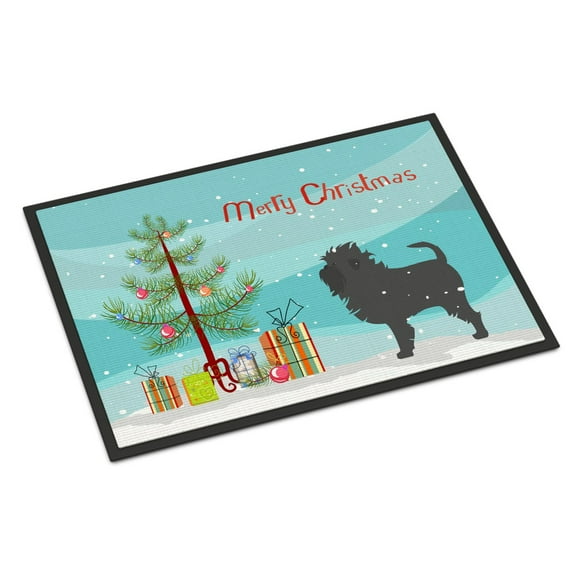 Carolines Treasures BB2966JMAT Affenpinscher Merry Christmas Tree Door Mat Indoor Rug or Outdoor Welcome Mat 24x36
