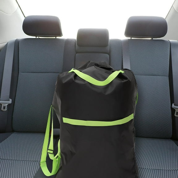 Toyvian Travel Stroller Bag Stroller Bag Oxford Cloth Black Parents Travel 1Set