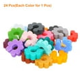 thumbnail image 3 of 24Pcs Wine Glass Charm, Silicone Drink Markers Wine Glass Markers Identifier Tags for Wine Glass Plum Buckle, 3 of 6