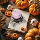 thumbnail image 5 of Decoraciones de Halloween, adornos de Halloween, regalos de Halloween, cristal natural, amatista, grava, cristal blanco, decoración de escritorio, regalo de Halloween, araña de cristal único de plásti, 5 of 6