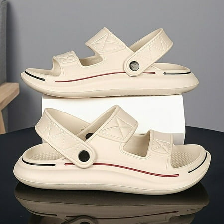 Men Sandals Eva Stink-proof Hollow Slippers Beach Walking Casual Shoes