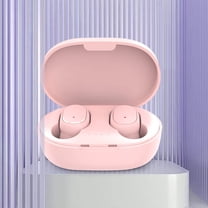 sruoe Wireless Bluetooth Earbuds, Pink Bluetooth 5.1 HiFi Stereo Sound Mini In-Ear Headphones with Noise Isolation for Mobile Phone, Home Leisure