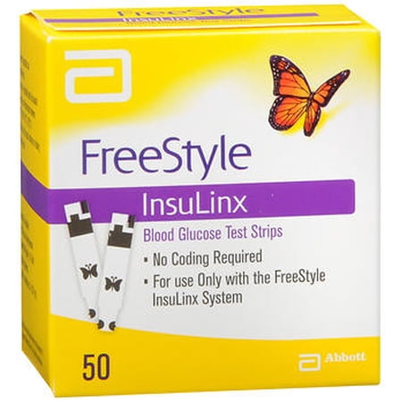 FreeStyle InsuLinx Blood Glucose Test Strips - 50 ct