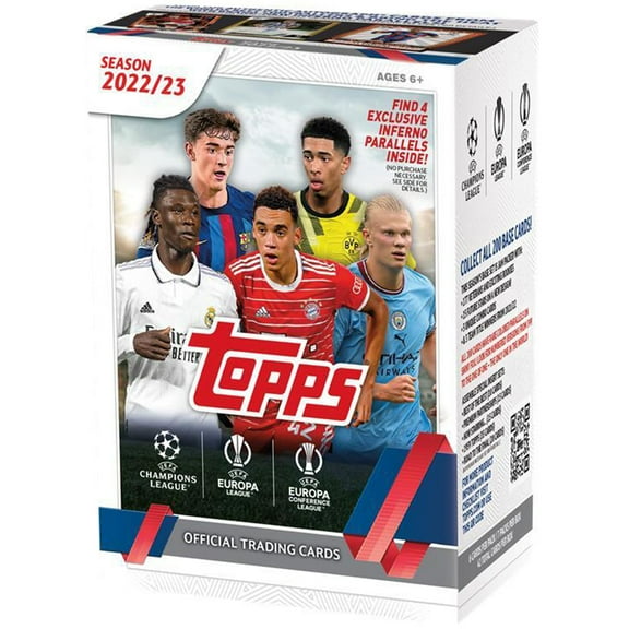 2022-23 Topps UEFA Club Competitions Soccer Factory Sealed Value Box