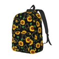 thumbnail image 2 of Balery Sunflowers3 Vintage Canvas Backpack for Men and Women - Large Capacity, Durable Travel Laptop Bag for School, Work, Hiking, and Outdoor Activities, 2 of 7
