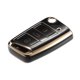 thumbnail image 1 of Funda para mando a distancia compatible con Volkswagen Golf 7 Polo 2G 6R 6C, TPU duradero, negro, 3 botones, protector de mando a distancia, 1 of 1