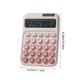 thumbnail image 3 of Calculadora Solar con Batería de 7 Celdas, Ideal para Oficina y Estudiantes | Plástico, Color D, 16 X 11 X 2,5 Cm | Calculadora de Escritorio Portátil con Teclado Mecánico Simulado | Opciones de Alim, 3 of 6