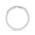 thumbnail image 2 of ANGARA Natural Diamond Swirl Bypass Ring in 925 Sterling Silver for Women (Size-1.3mm | Color-K | Clarity-I3) | April Birthstone, Birthday, Anniversary, Jewelry Gift for Women | Natural Diamond Ring, 2 of 10