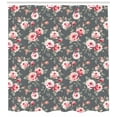 thumbnail image 3 of Ambesonne Shabby Flora Shower Curtain, Rural Buds Vintage, 69"Wx84"L, Multicolor, 3 of 3