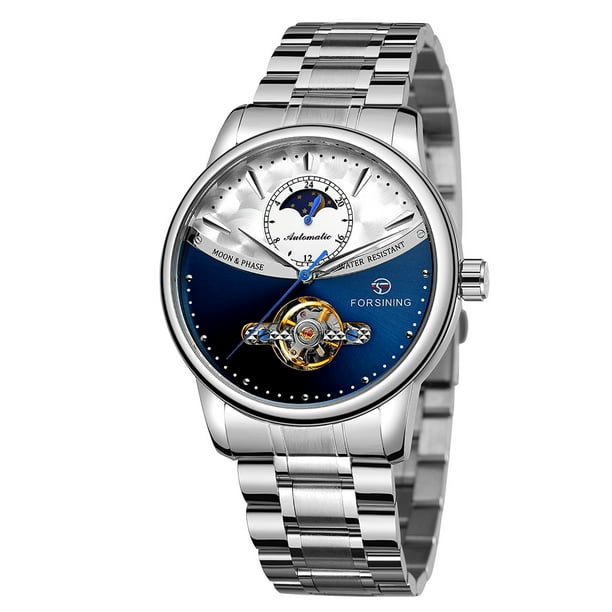 FORSINING 339 Tourbillon Moon Phase Wind up Movement Mechanical
