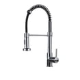 thumbnail image 1 of Deck Mounted Flexible Kitchen Faucets Pull Out Mixer Tap Black Hot Cold Kitchen Faucet Spring Style With Spray Mixers Taps ,Built To Last, 1 of 7