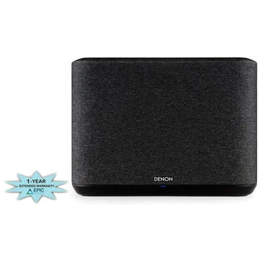 Denon Home 250 Black Built In Heos Wireless Bluetooth Speaker with an Additional 1 Year Coverage by Epic Protect (2020)