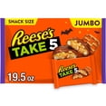 thumbnail image 2 of Reese's Take 5 Pretzel, Peanut and Chocolate Snack Size, Halloween Candy Jumbo Bag, 19.5 oz, 2 of 9