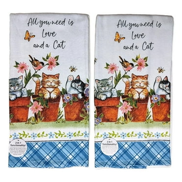 Set Of 2 Pinecone Trails Black Bear Kitchen Towels - 100% Cotton Terry By Kay Dee