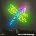 thumbnail image 2 of Handmadetneonsign Dragonfly Neon Sign, Dragonfly Wall Art Decor, Dragonfly Animal Wall Decor 037170, 2 of 5