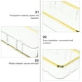 thumbnail image 3 of Bathroom Shelf Shower Wall Organizer Punch Free Storage Shelf Clear Display Shelf, 3 of 9