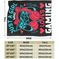 thumbnail image 4 of Gaming Blanket for Girls Video Game Blanket Gifts 60" x 80" Flannel Just A Girl Who Love Gaming Throw Blanket for Bed Living Room Sofa Couch Soft Warm Lightweight Cozy Gamer Decor, 4 of 6