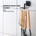 thumbnail image 4 of maskred 360 Degrees Rotating Hook Punch-Free Kitchenware Storage Rack Clothes Ties Hanging Organizer Holder Bathroom Kitchen Utensils black 1Set, 4 of 6