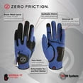thumbnail image 3 of Zero Friction Men's Golf Glove, One Size, Blue, Left Hand, 3 of 6