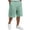 15# Light Green, variant on Men's Cotton Blend Sweat Shorts 2026 Summer Drawstring Elastic Waist Knee Length Casual Athletic Shorts with Pockets Lounge Workout Bermudas Light Purple L