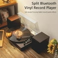 thumbnail image 3 of 3 - Speed Turntable Decorative Record Player Split Bluetooth Vinyl Record Player, 3 of 15