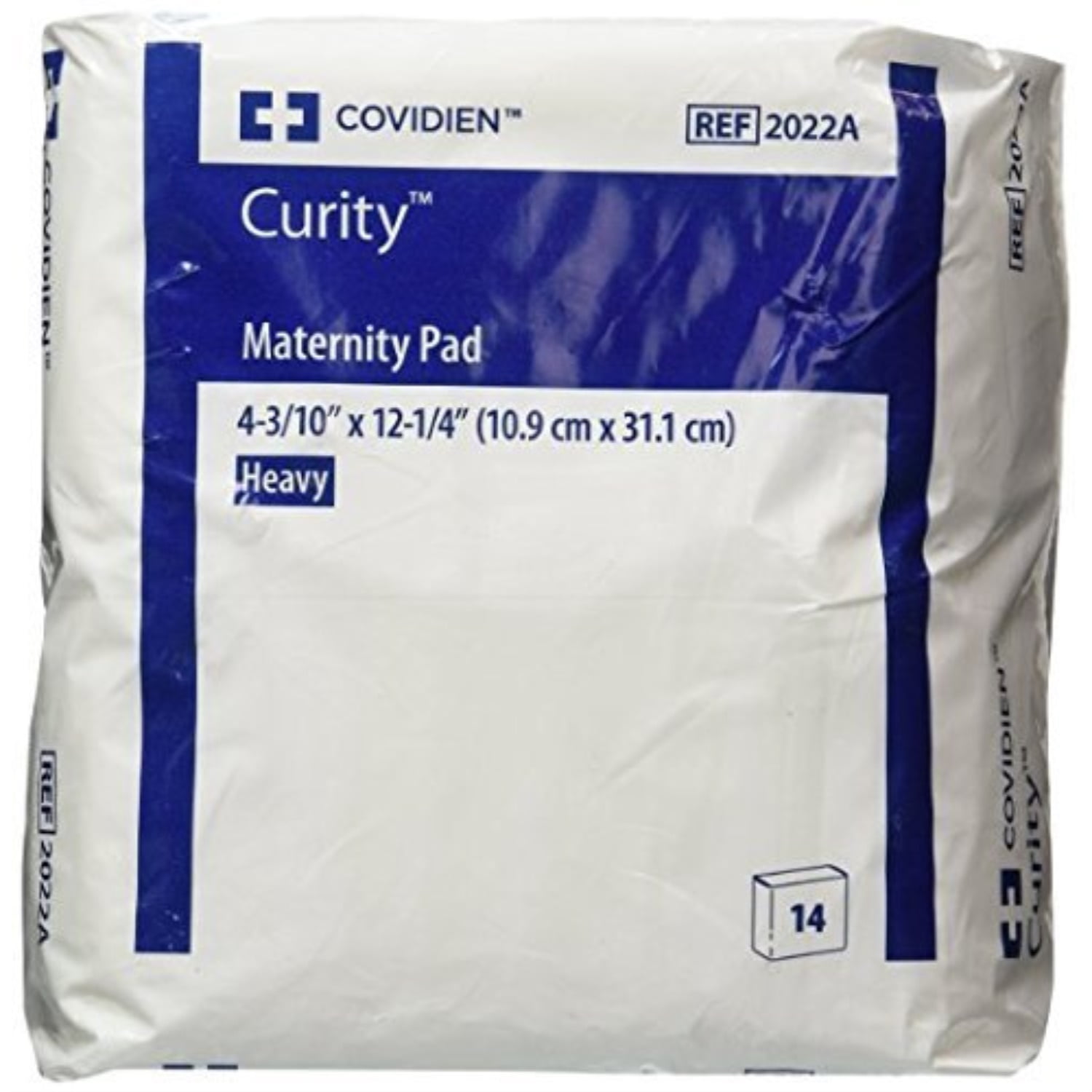 covidien curity maternity pad heavy 4.33 x 12.25 (3 packs of 14 pads