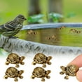 thumbnail image 6 of JoyMoreHome 4pcs Mini Animal Shape Copper Bath Disk Ornaments, Purification Bird Bath Disc, Universal Fit Outdoor Birdbaths & Bowl Decor, 6 of 9